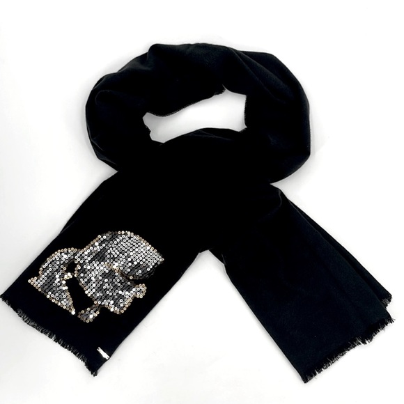 (#141)KARL LAGERFELD Wool Blend Scarf - Picture 2 of 2